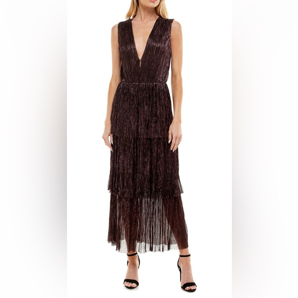 Socialite V-Neck Tiered Dress